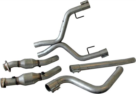 High Flow Mustang 4.0L V6 Ford Catalytic Converter Exhaust Conversion With X-Pipe