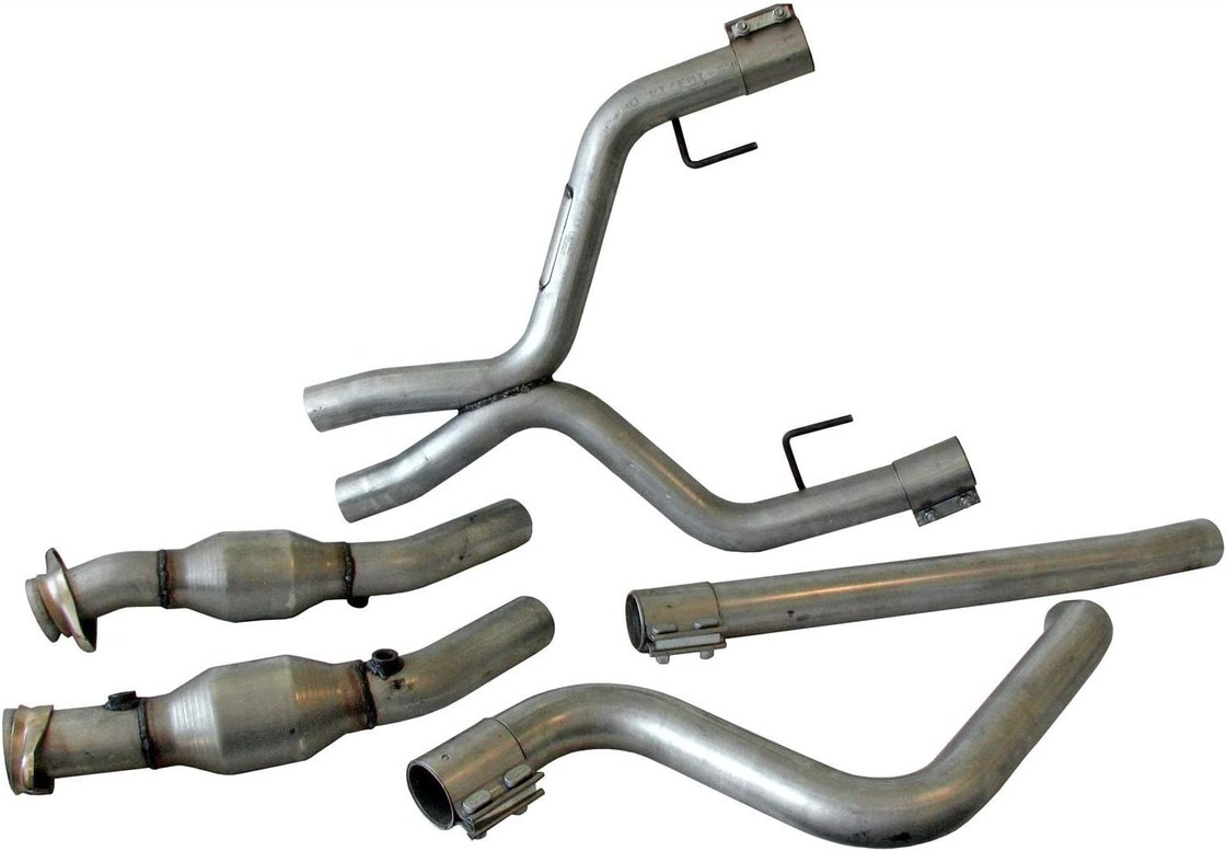 High Flow Mustang 4.0L V6 Ford Catalytic Converter Exhaust Conversion With X-Pipe